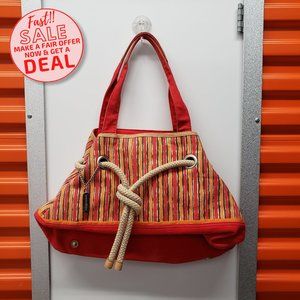 Naturalizer Shoulder Bag Hobo red stripes beach
